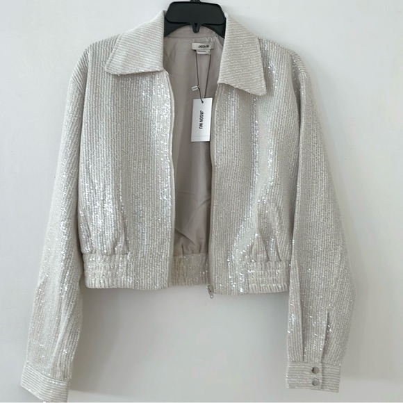 Jason Wu Sequin Cropped Jacket - Picture 1 of 3